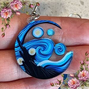 Van Gogh Starry Night Earrings